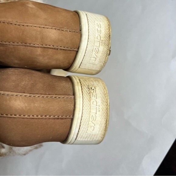 JSlides Wedge booties Taupe Waterproof Suede size 8 - Picture 7 of 16